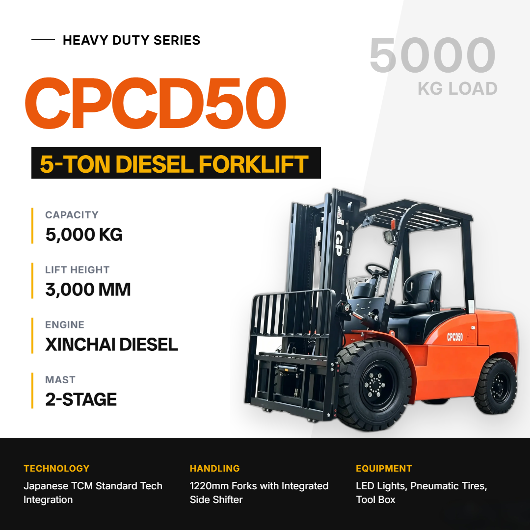 5.0Ton diesel forklift truck